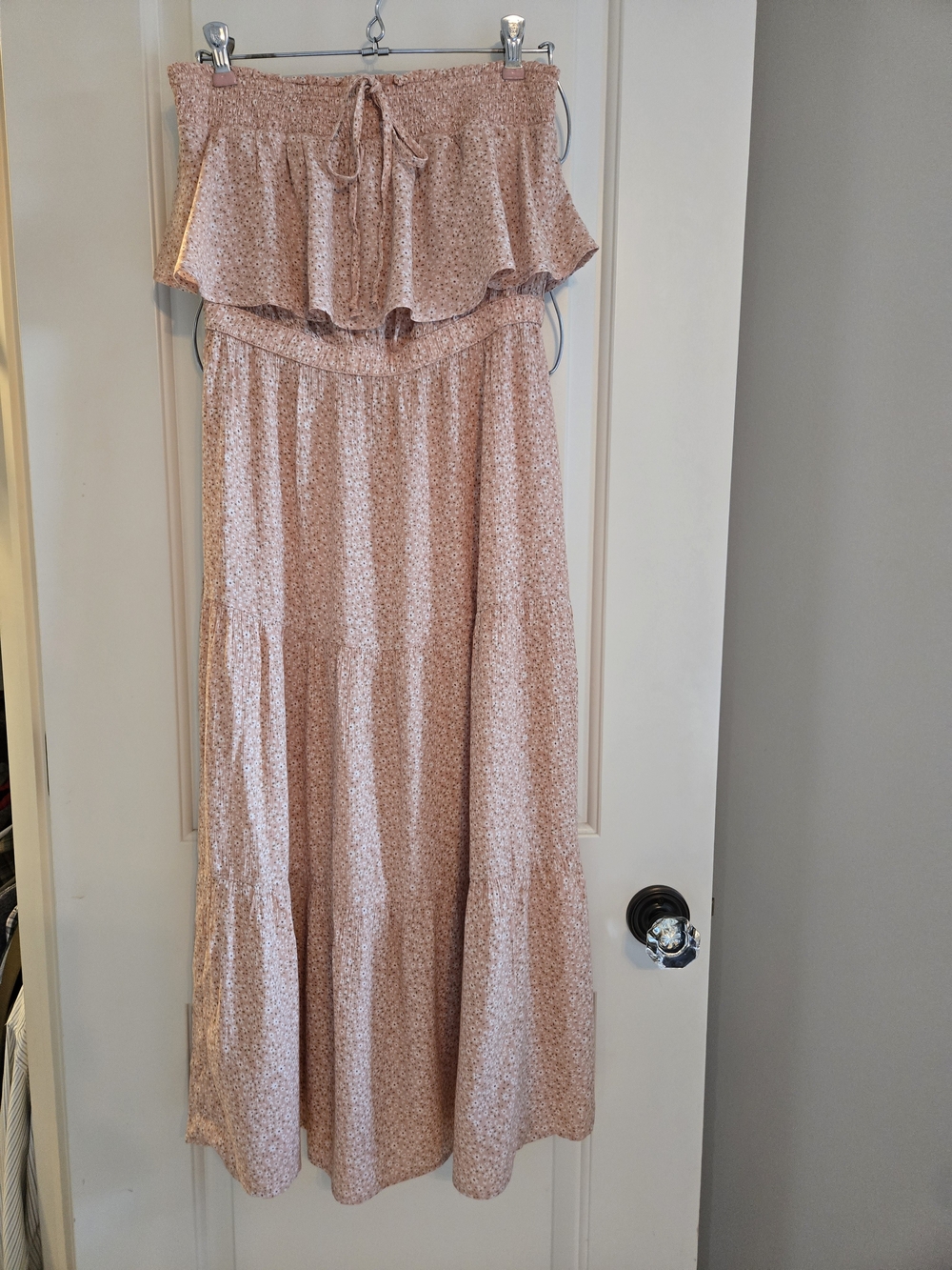 American Eagle Outfitters Blush Pink Floral Maxi Dress